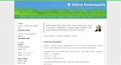Desktop Screenshot of altere.cz